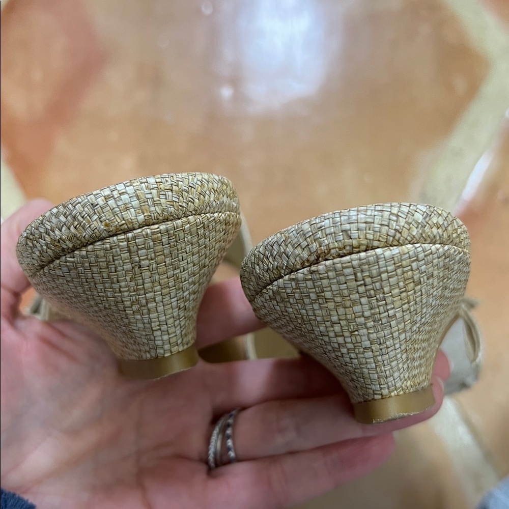 Cult Gaia Beige Sandals with Brown Accent - Picture 9 of 10